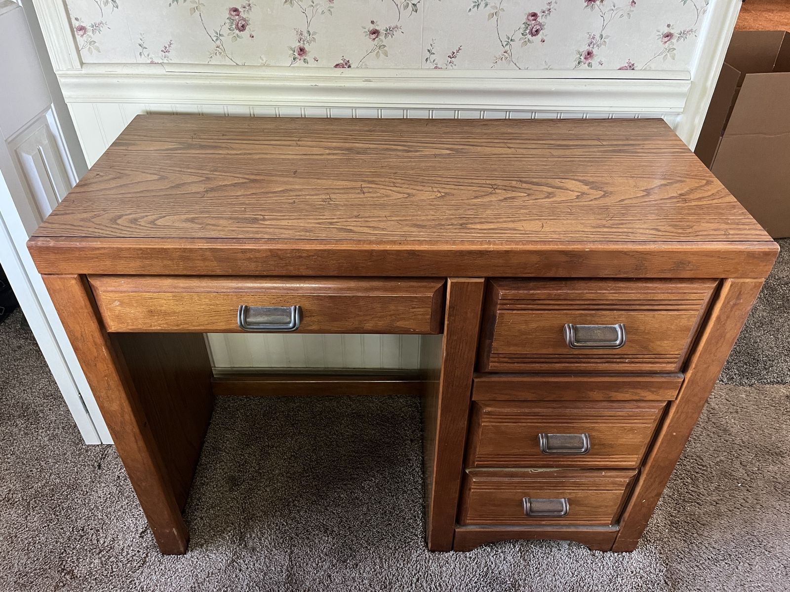 Broyhill Oak Student Desk