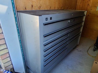 Matco Tools 11-Drawer Rolling Tool Box Cart - Silver/Gray with Power Strip & USB
