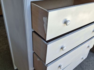 white pine wood 4 drawers dresser