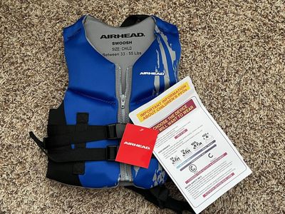 NEW: Airhead Swoosh Child Life Vest/Jacket