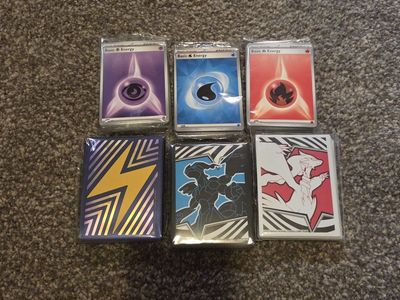 pokemon sleeves and energy