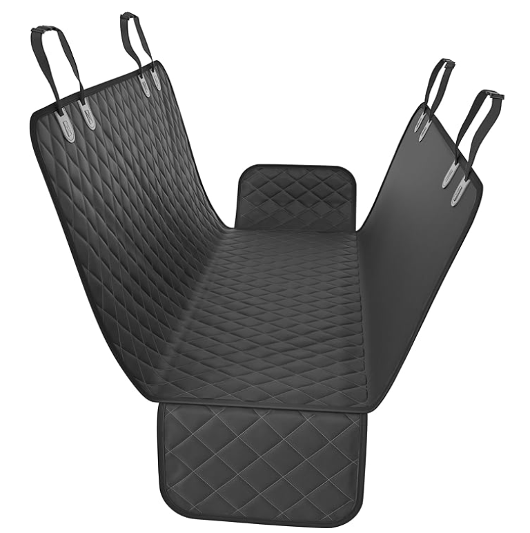 Pets Black XL Dog Car Hammock Back Seat Cover, Waterproof Backseat Cover Protector for Truck Bench Rear of Sedans or SUVs