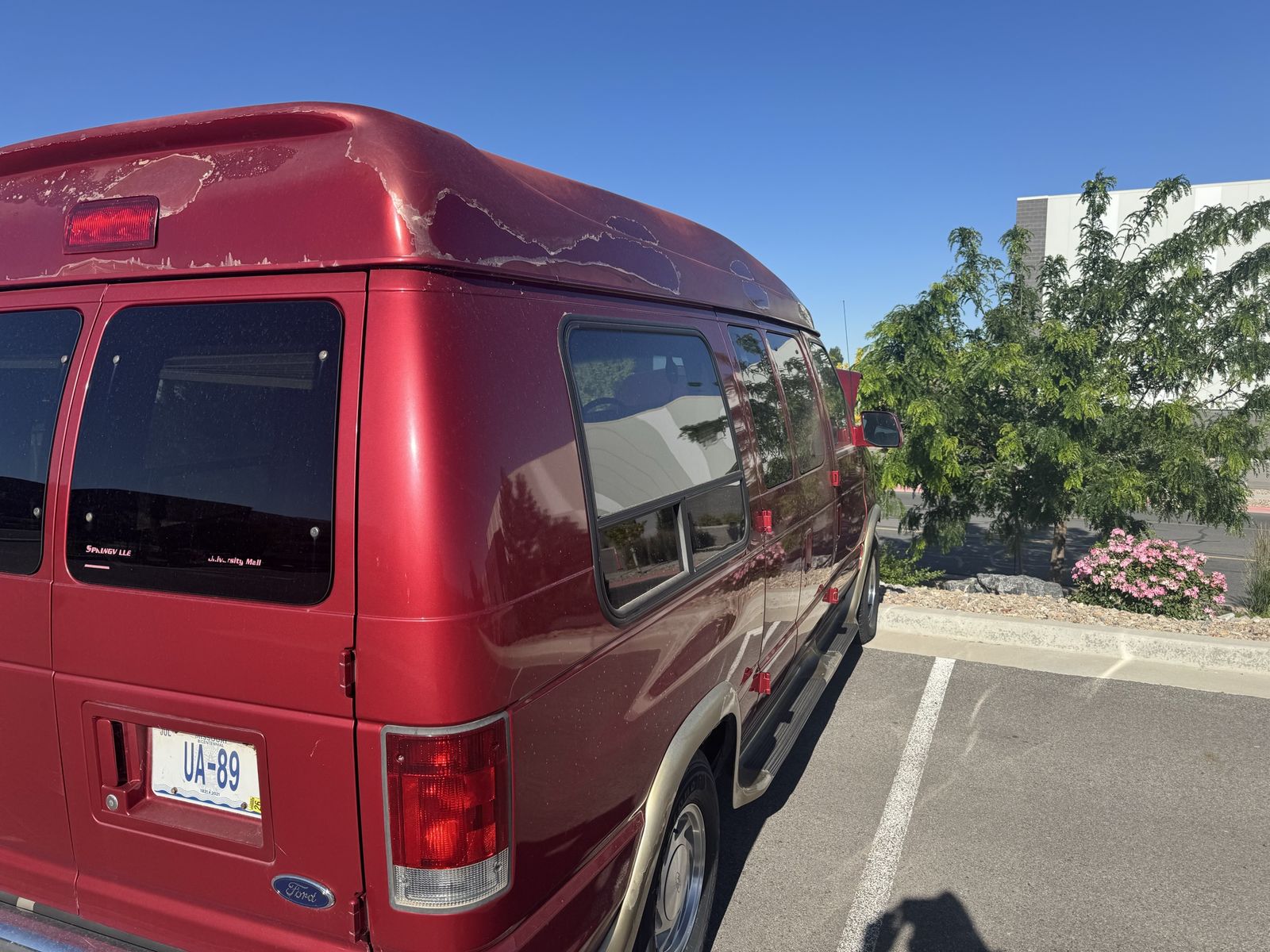 Ford Econoline E-150 Conversion Van Project Car - Red, High Top, As-Is