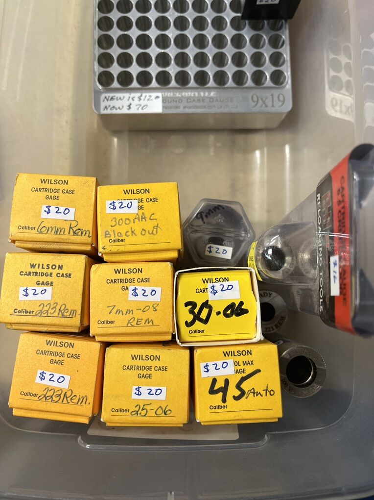 Cartridge Case Gauges. New And Used.