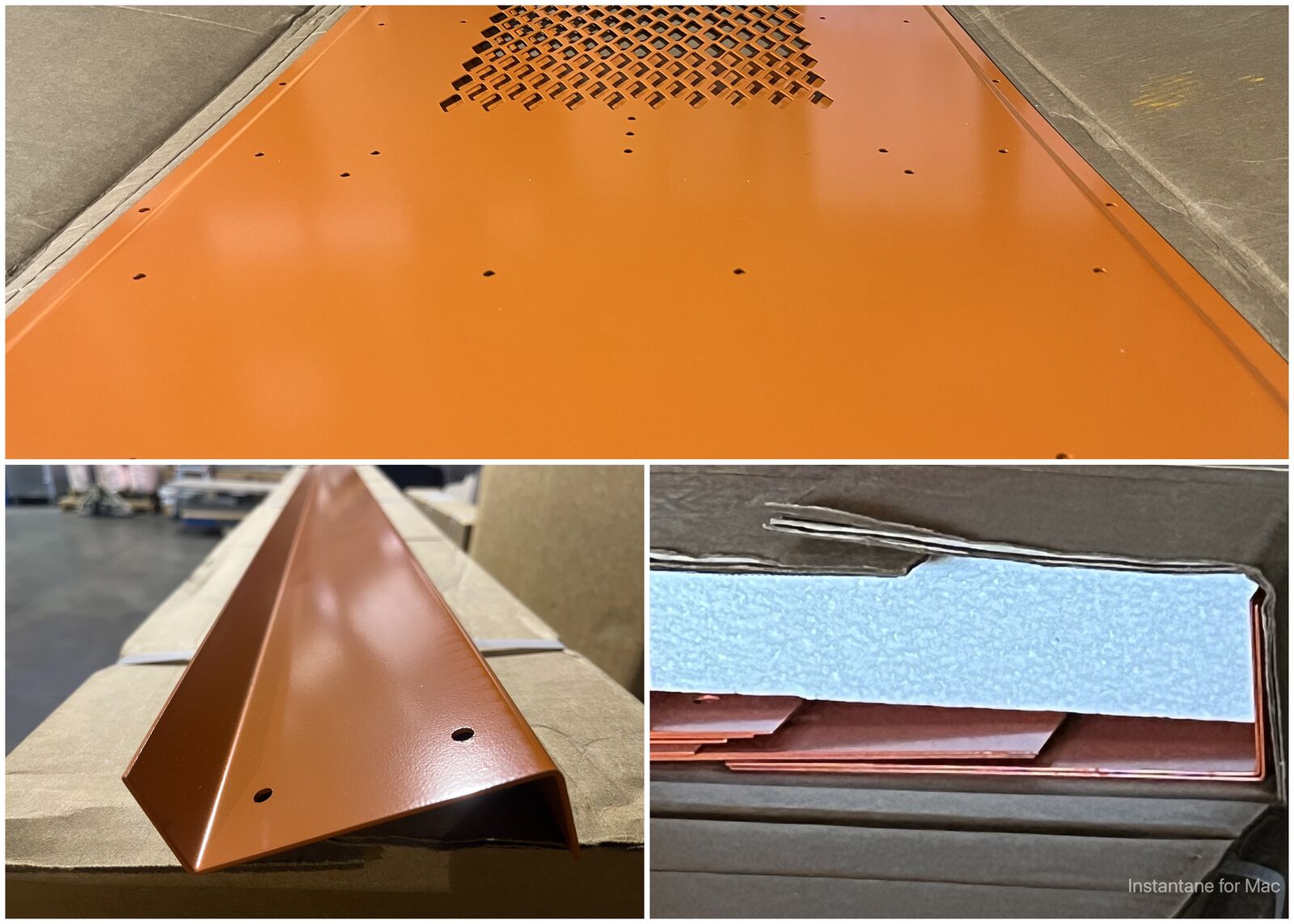 SAVE 90% - NEW Sheet Metal Panels & Components - All 72" Long - Steel - Orange - Great for Projects