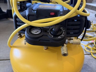 DEWALT Brad nailer and air compressor