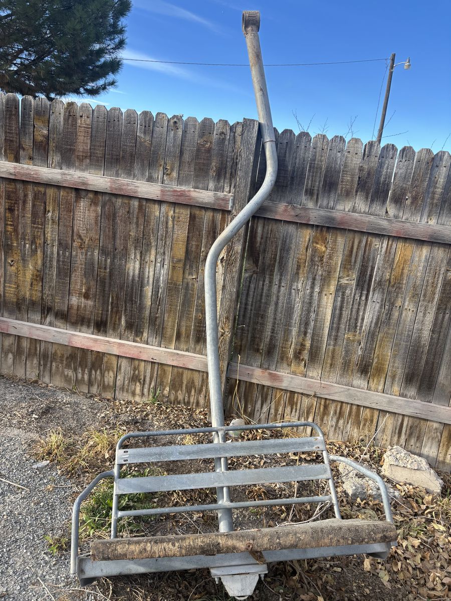 Vintage ski lift chair