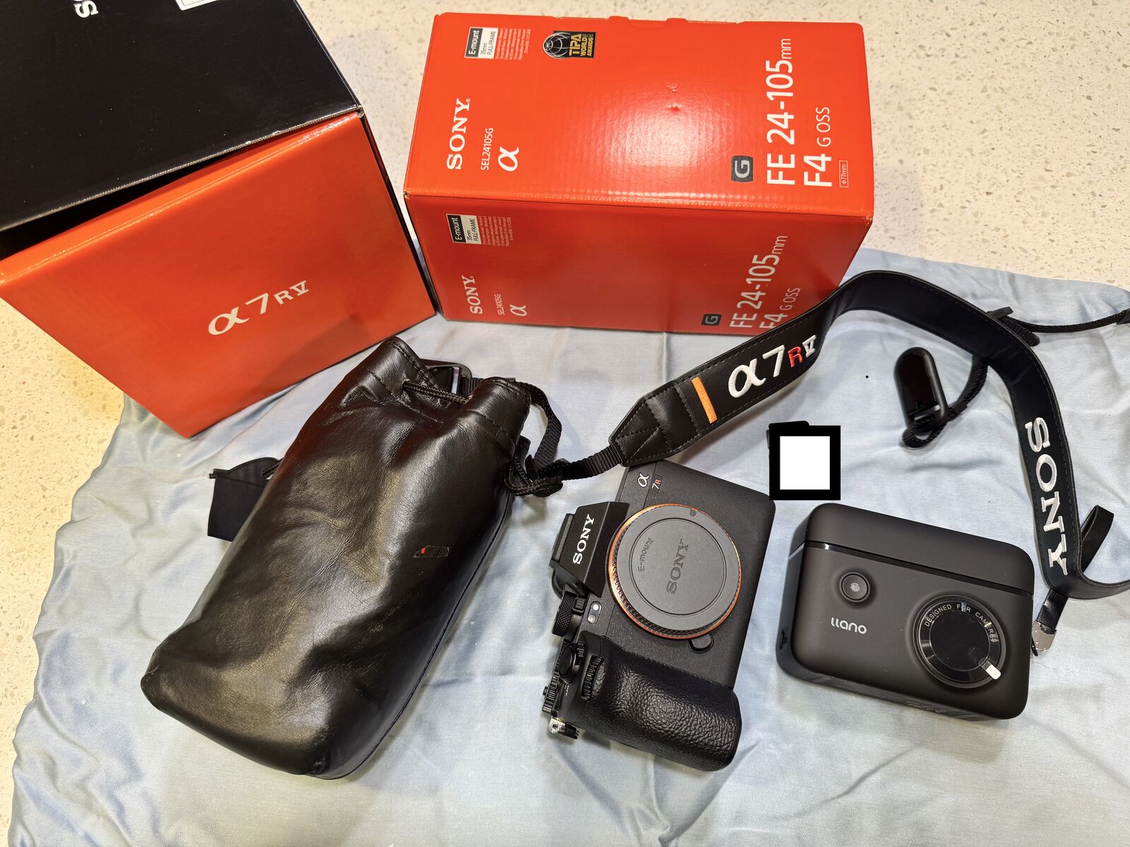 Sony a7R V 61MP Mirrorless Camera with FE 24-105mm G OSS lens.
