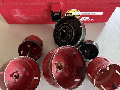 Assorted Hole Saw Set with Plano Toolbox - Lenox Diamond & Bi-Metal Bits
