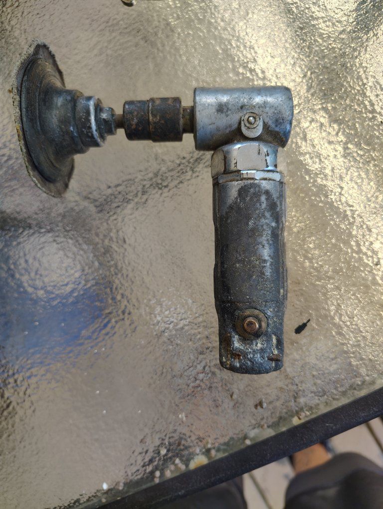 Vintage Die Grinder Air Tool - Metal Straight Angle Head Rotary Tool