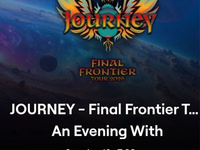 Journey Delta center Sunday 4/12 Sec 8 Row 25