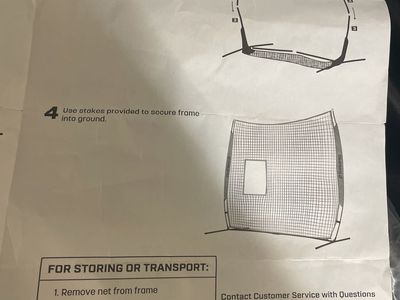 Champro 7x7 MVP Softball Pitcher Screen Frame Only Net Missing New
