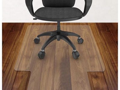 Heavy Duty Office Chair Mat for Hardwood & Tile Floors 30x48" Clear Plastic Mat