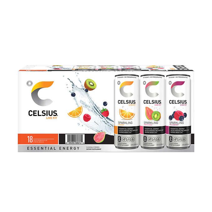 Celsius Sparkling Energy Drink Variety Pack 12fl.oz. / 18 pack #89353