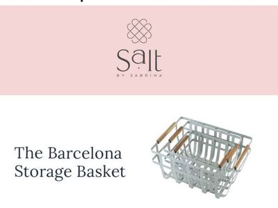 Salt by Sabrina Barcelona Storage Baskets — 3 pack, new