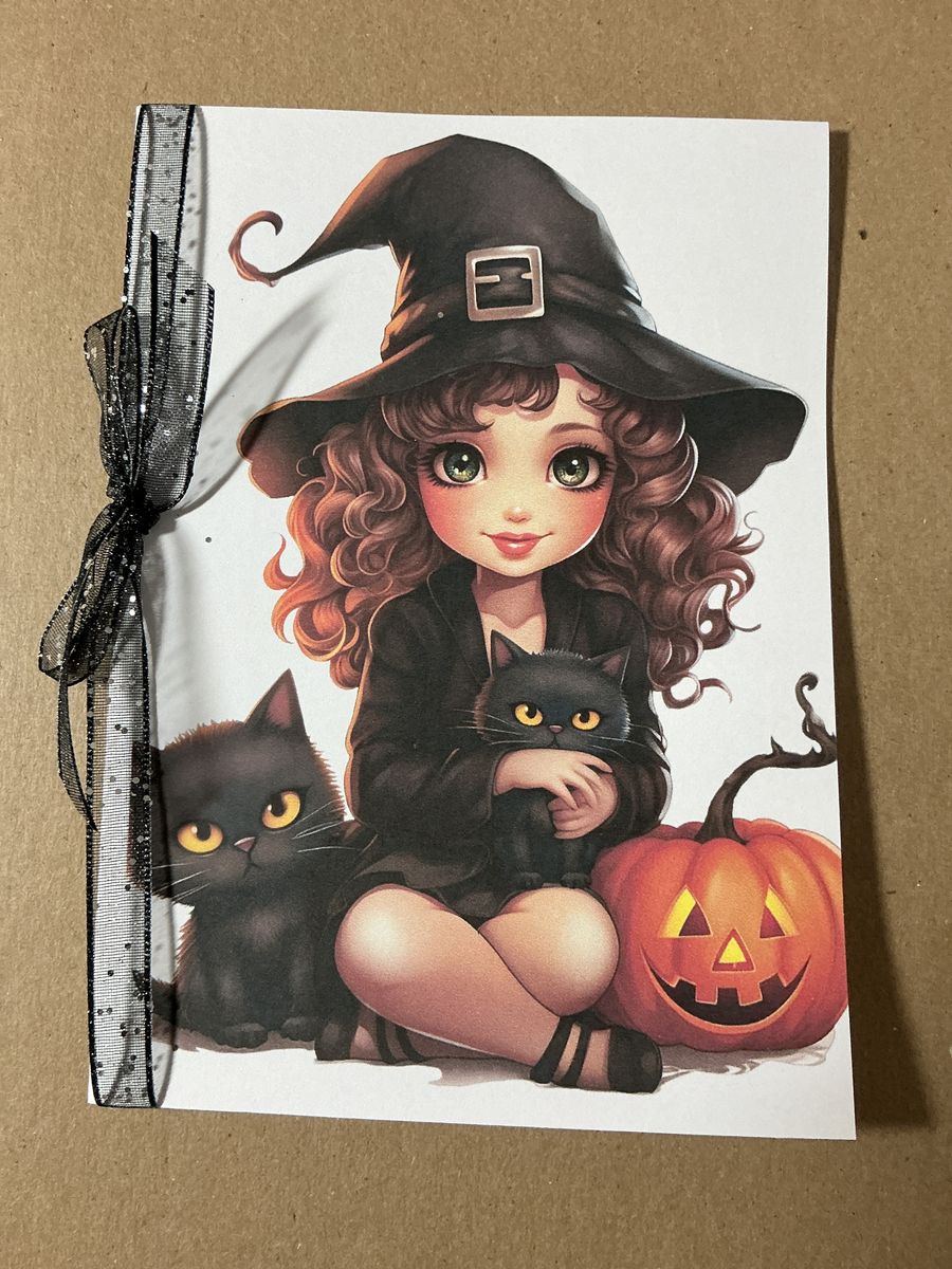 Halloween Greeting Cards Handmade Computer Printed 5x7 PICK