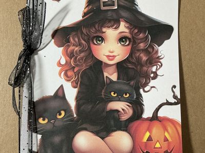 Halloween Greeting Cards Handmade Computer Printed 5x7 PICK