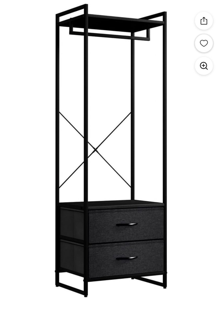 Clothing Rack with Drawers