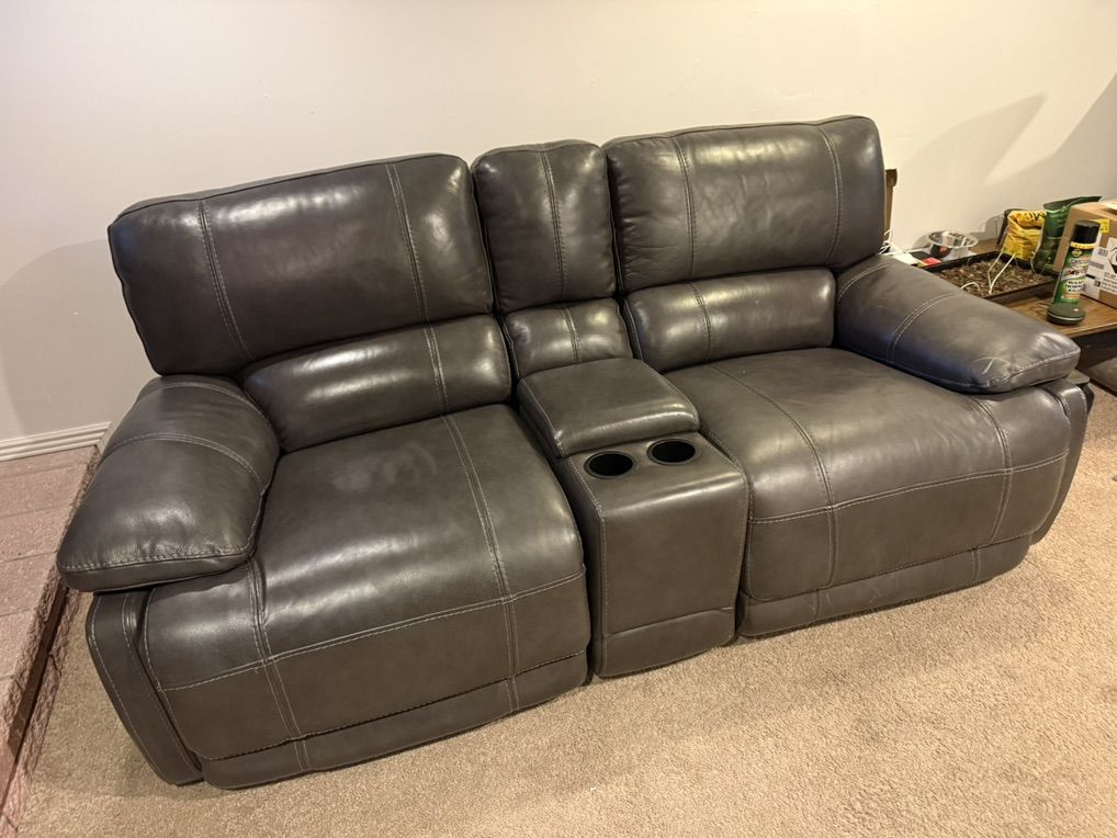 Double Recliner Couch
