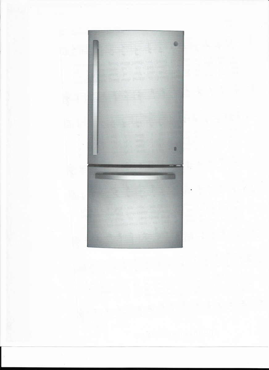 GE® ENERGY STAR® 20.9 Cu. Ft. Bottom-Freezer Refrigerator - Fingerprint Resistant Stainless Steel