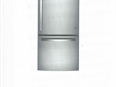 GE® ENERGY STAR® 20.9 Cu. Ft. Bottom-Freezer Refrigerator - Fingerprint Resistant Stainless Steel