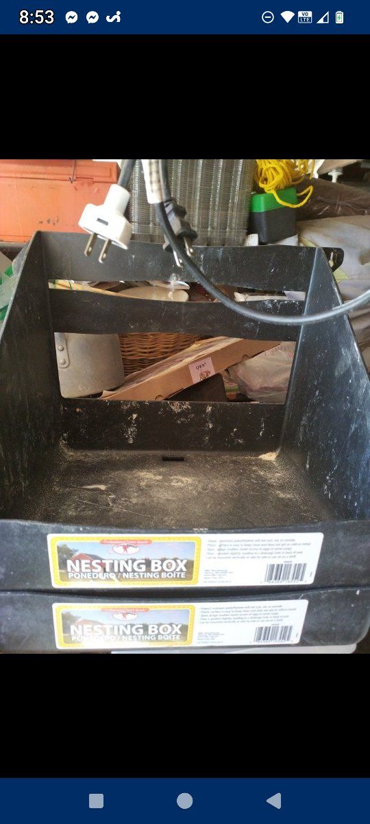 2 Heating Lamp 2 eggs laying Nest hen chickens