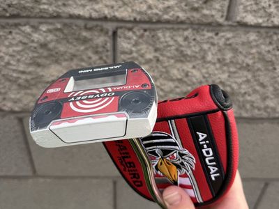 NEW Left Hand Odyssey Ai-Dual Jailbird Mini DB 34” Putter & Head Cover