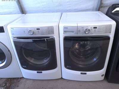 Maytag Maxima front load washer with matched electric dryer