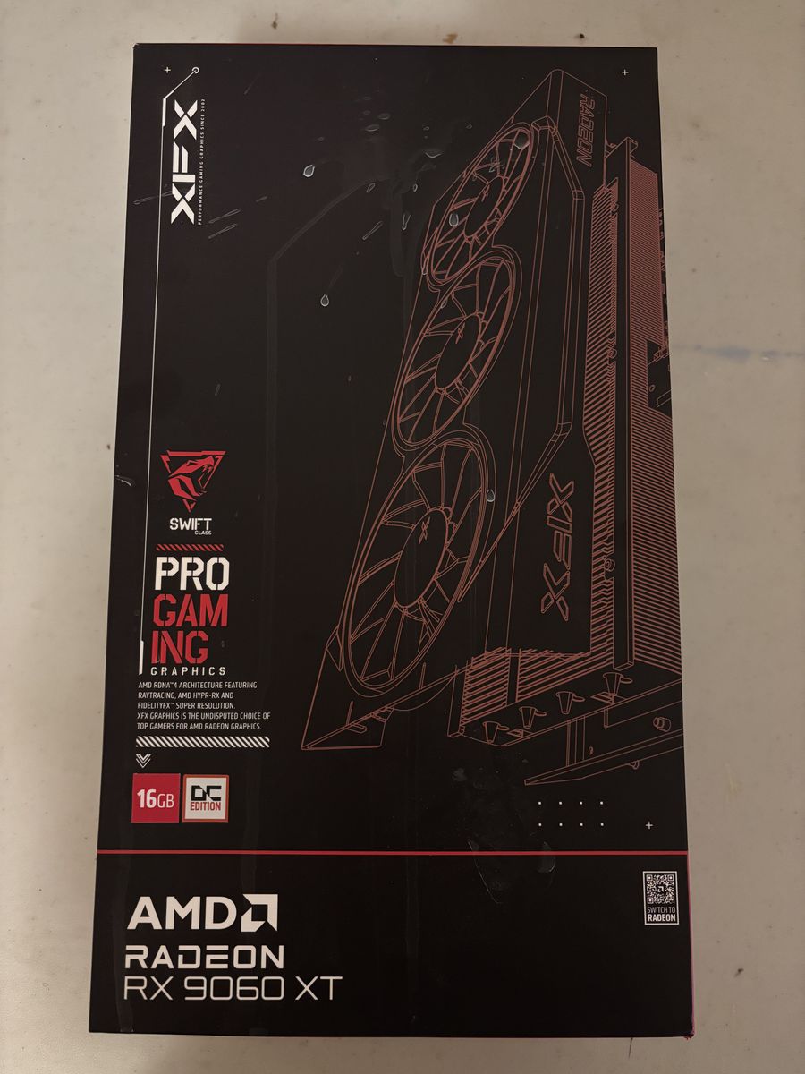 XFX Speedster SWFT309 AMD Radeon RX 9060 XT 16GB GDDR6 Graphics Card