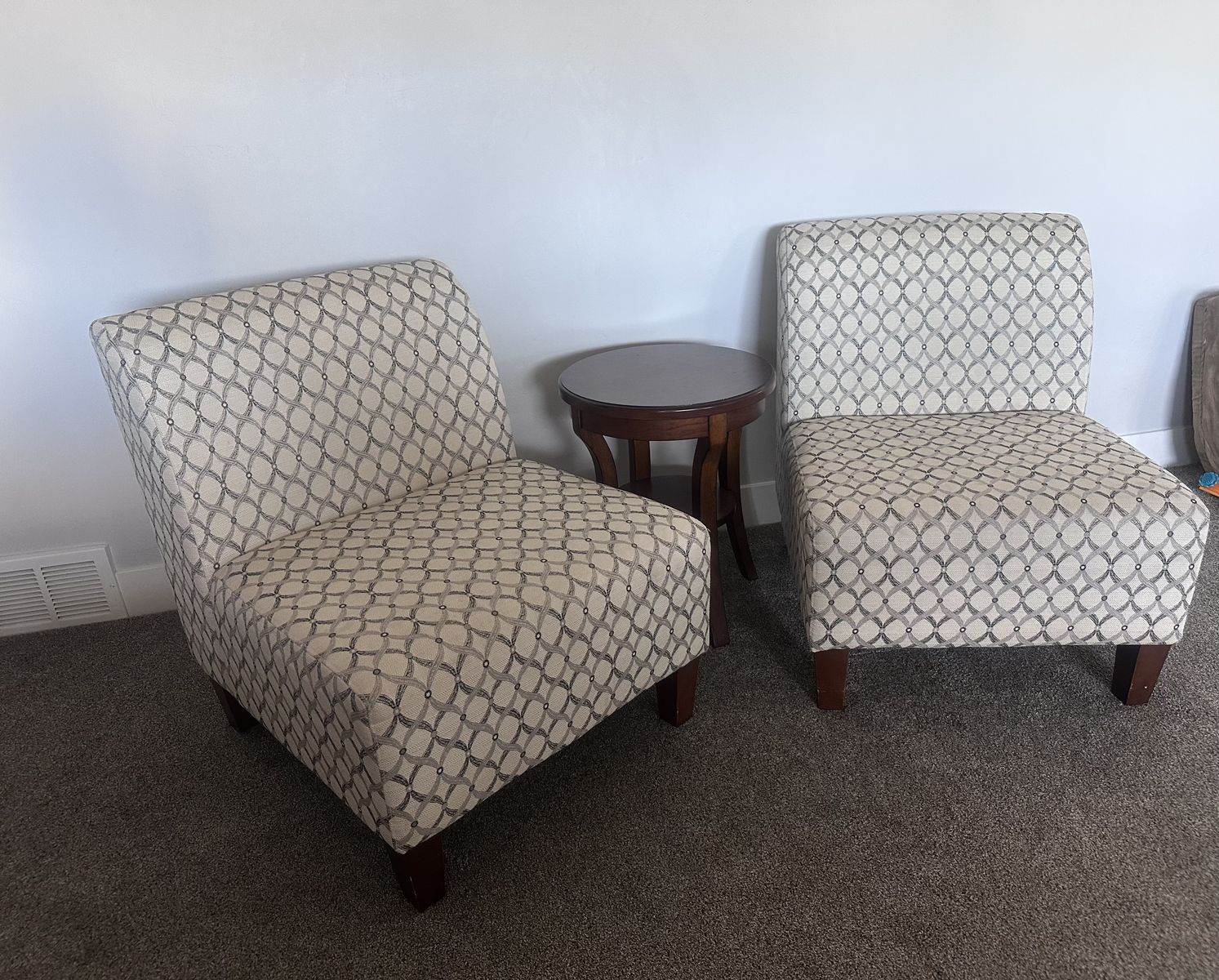 Set of two upholstered chairs $75 OBO