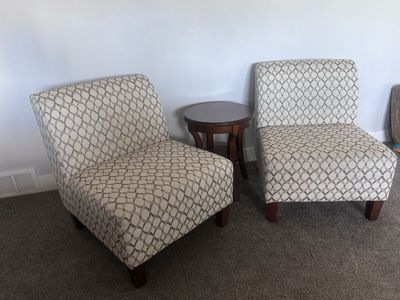 Set of two upholstered chairs $75 OBO