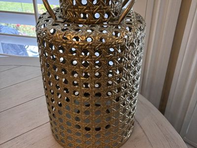 Large Gold Candle Holder/Decor