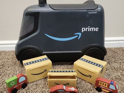 AMAZON PRIME RADIO FLYER KIDS RIDE ON TRUCK TOY w/ PACKAGES BOXES FOR CHILDREN TODDLERS TOYS