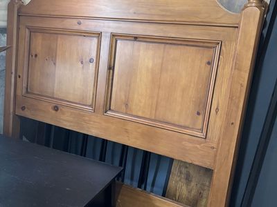 Wooden Headboard - Full/Queen Size, Solid Wood, Traditional Style, Excellent Condition