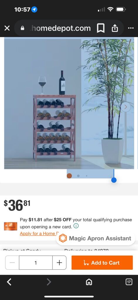 Lavish Home 25 Bottle Wine Rack