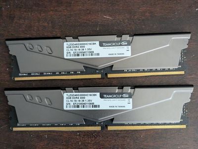 TEAMGROUP Team TLZGD48G3000HC16CBK 16GB (2x8GB) DDR4 3000MHz RAM Kit