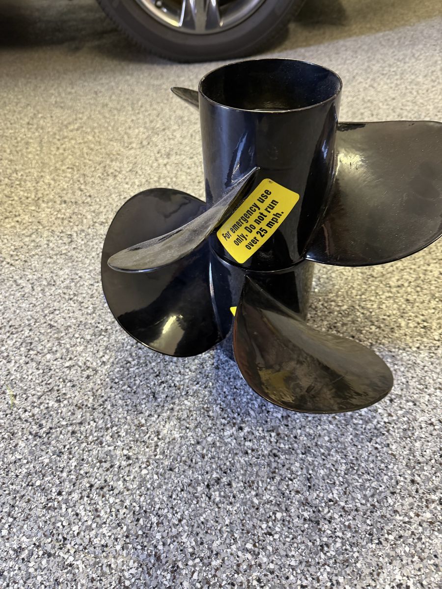 Black Boat Propeller Emergency Use