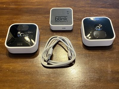 Blink Indoor Security Cameras with Batteries (no wall adapter)