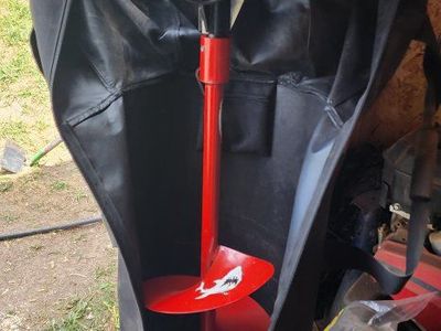 ice fishing tent and auger