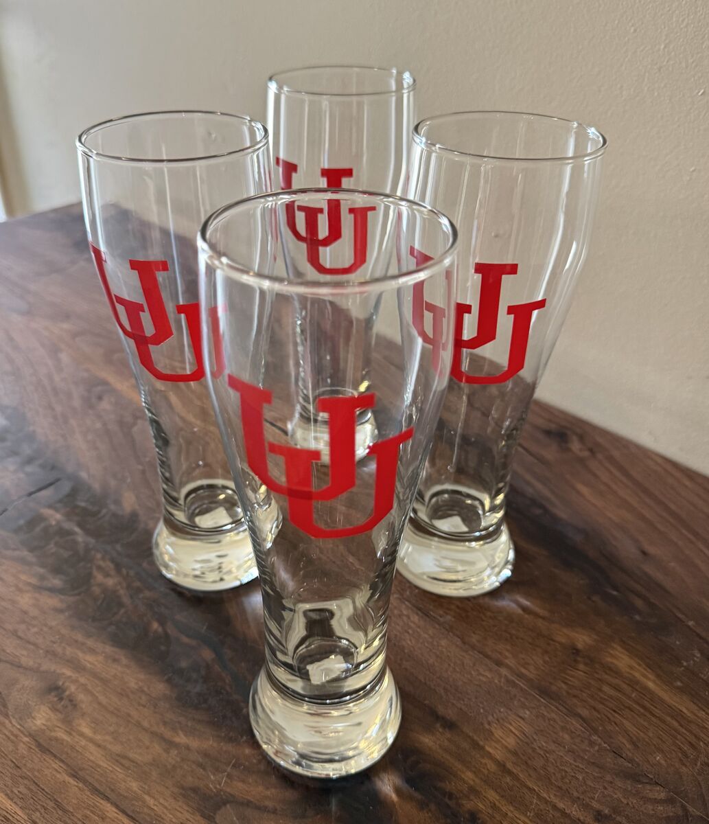 U of U Set of 4 Beer Glasses