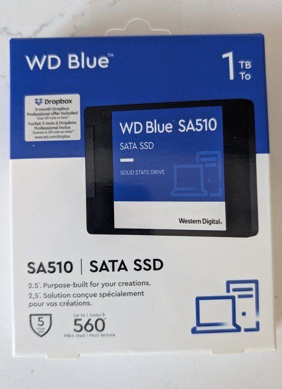 Western Digital WD Blue SA510 1TB 2.5-inch SATA SSD Solid State Drive