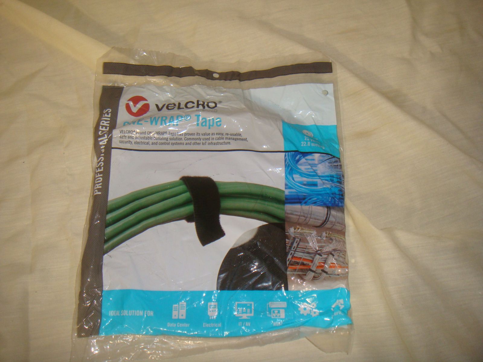 VELCRO BRAND 31086 SELF-ENGAGING CLOSURE TAPE 3/4" x 25 YARDS BLACK GENUINE OEM