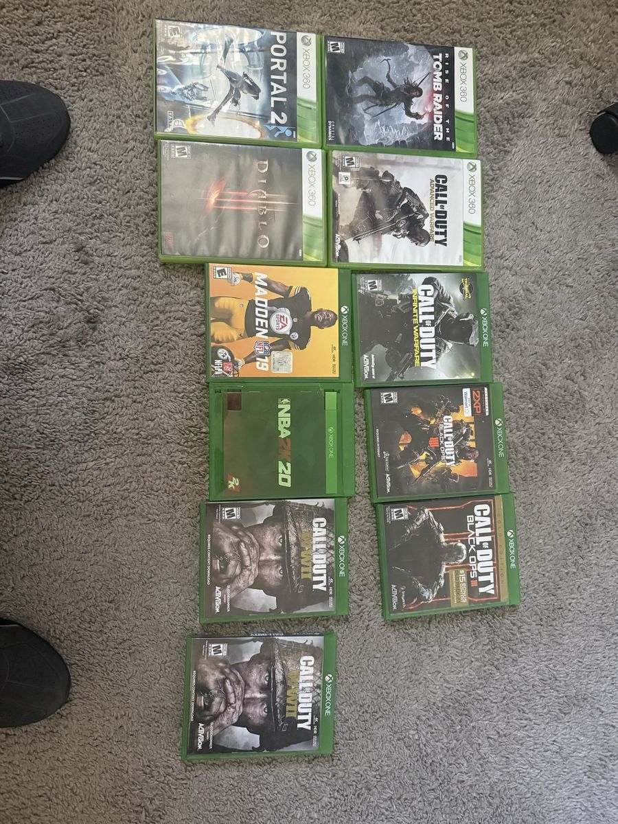 Xbox one and 360 games
