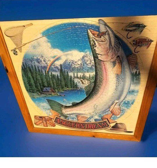 Vintage Rainbow Trout Picture -Puzzle