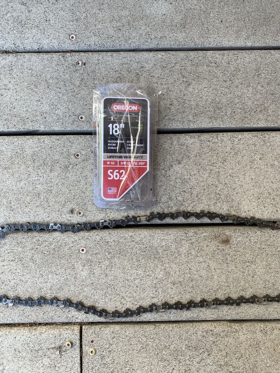 Oregon S62 18-Inch Chainsaw Chain (3/8" LP Pitch, .050" Gauge, 62 Drive Links)