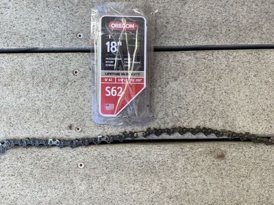 Oregon S62 18-Inch Chainsaw Chain (3/8" LP Pitch, .050" Gauge, 62 Drive Links)