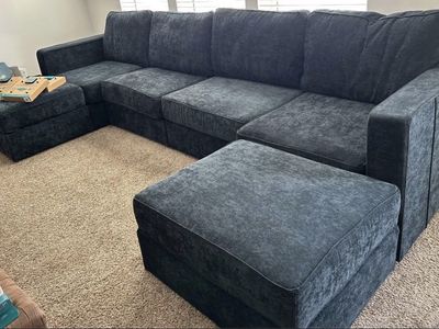LoveSac Sactional in Midnight Navy