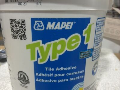 New 1 Gallon Type 1 Tile Adhesive
