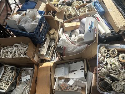 Lot Of Water Softener Parts, Valves, Motor Assemblies, Filters, Resin Tanks & Brine Tanks And Some Reverse Osmosis Parts