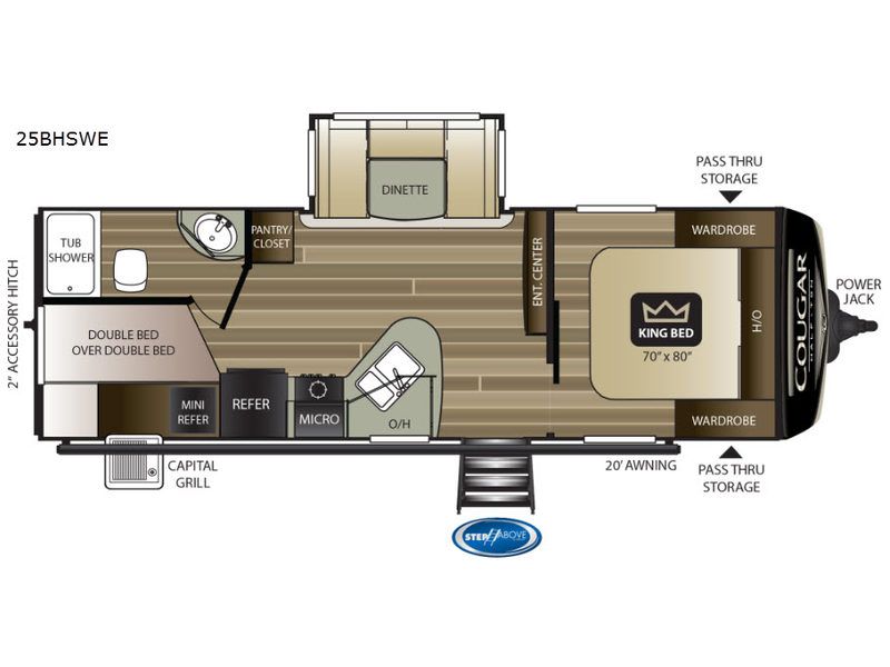 2019 Cougar Half-Ton Series 25BHSWE